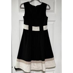 Calvin Klein Women's Colorblock Sleeveless Fit & Flare Dress Size 4